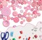 Tnstk 650 Pcs Buttons Round Resin Buttons 2 and 4 Holes Assorted Buttons for Sewing Crafts DIY Projects Button Painting Craft Buttons (Pink)